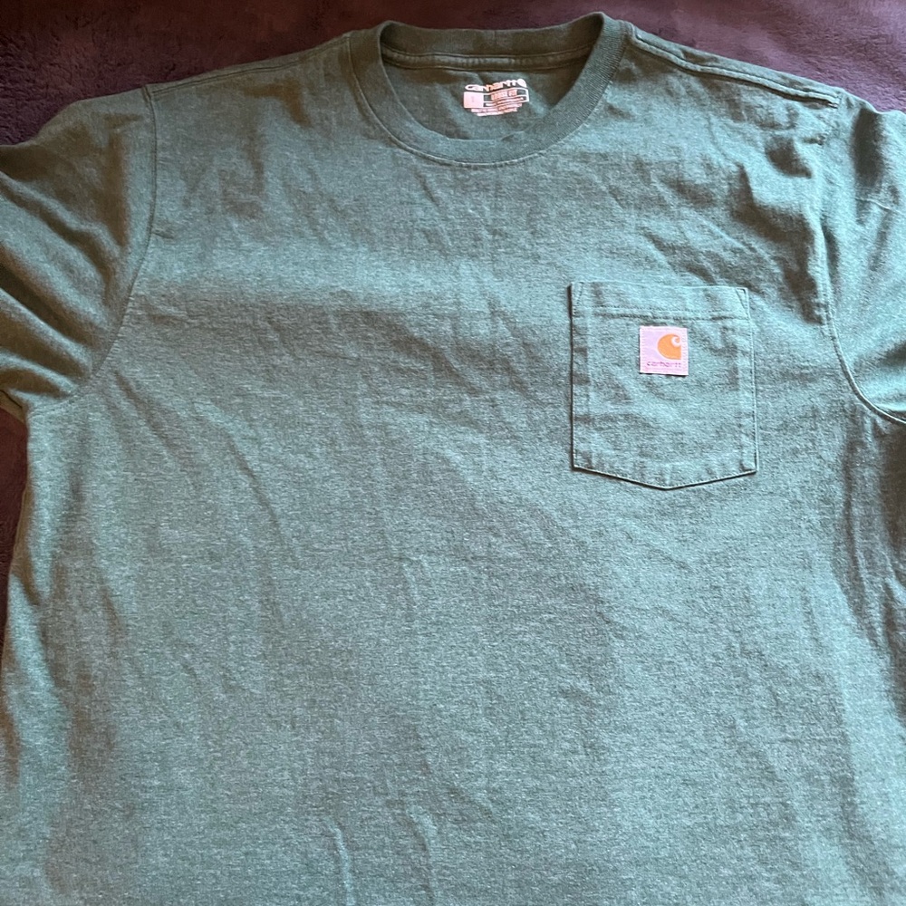 Carhartt Men's Green Pocket T-Shirt